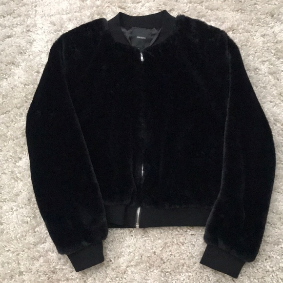 Faux Fur Bomber Jacket